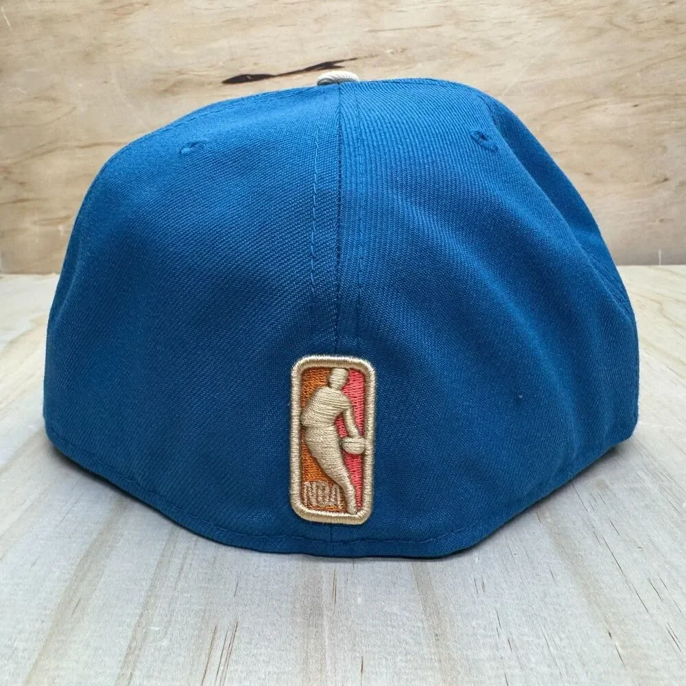 NEW Chicago Bulls New Era 59Fifty Fitted Hat Cap Colorpack Blue Cream Sz 7 3/4